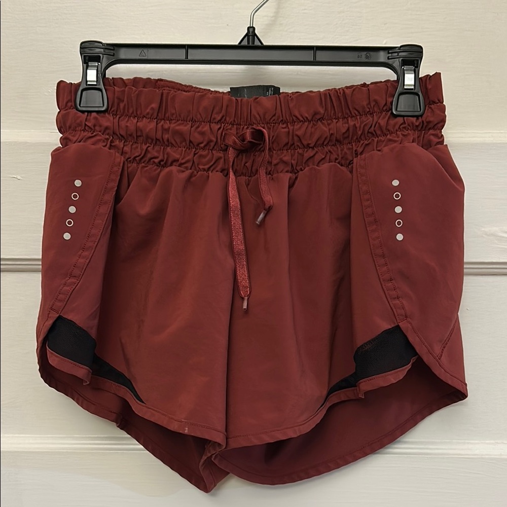 Women's Coreio Maroon/Red Athletic Shorts